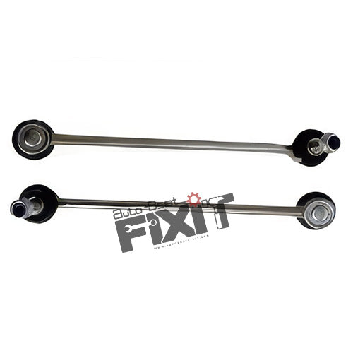 High-performance front stabilizer link set replacement for Aspire 1st Gen 2015-2018 / Ecosport 2013-2017 / Fiesta 2nd Gen 2011-2015 / Figo 2nd Gen 2015-2019 showing heavy-duty connector pins and clean unit housing assembly.