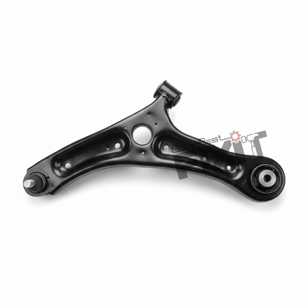High-performance track control arm left replacement for Ecosport 2013-2021 showing heavy-duty connector pins and clean unit housing assembly.