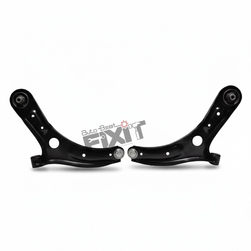 High-performance track control arm set replacement for Creta 1st Gen 2015-2020 showing heavy-duty connector pins and clean unit housing assembly.