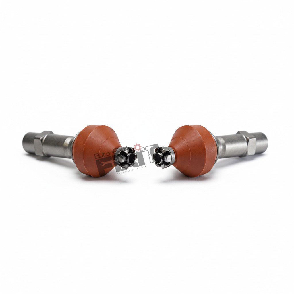 High-performance tie rod end set replacement for Accent / Viva 1999-2012 / Elantra 3rd Gen 2004-2007 showing heavy-duty connector pins and clean unit housing assembly.