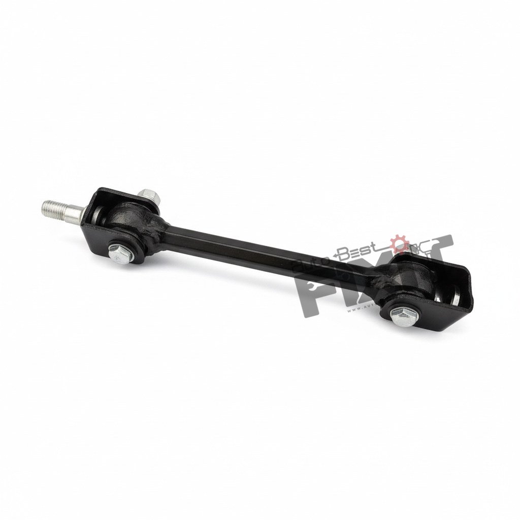 High-performance drag link replacement for Maxximo 2011-2015 / Supro 2015-Now showing heavy-duty connector pins and clean unit housing assembly.