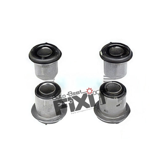 High-performance front suspension bush kit replacement for Bolero 2003-Now / Maxx 2005-2011 showing heavy-duty connector pins and clean unit housing assembly.