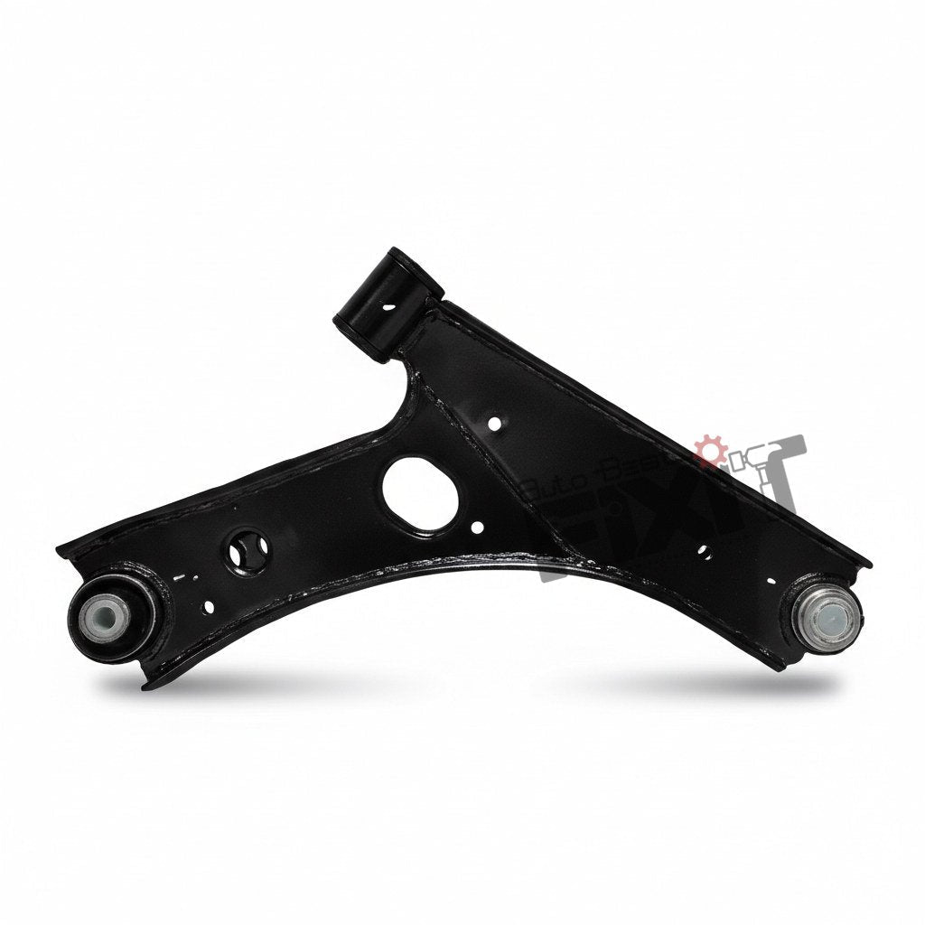 High-performance track control arm left replacement for Bolt 2015-2019 / Zest 2014-2019 showing heavy-duty connector pins and clean unit housing assembly.