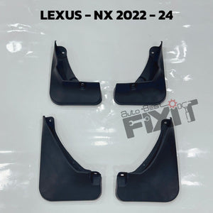 Xclusive Motion Lexus NX 2021-2024 Mudflaps – Custom Fit Splash Guards, Set of 4 | Xclusive Motion Compatible with LEXUS NX 350 (AZ20) Vehicle