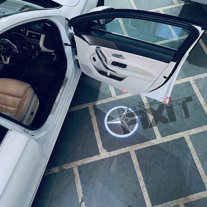 Mercedes-Benz A-Class (2014-2018) Logo LED Door Welcome Light - Puddle Lamp | Set of 2 — Main Product Image | Auto Best Fixit