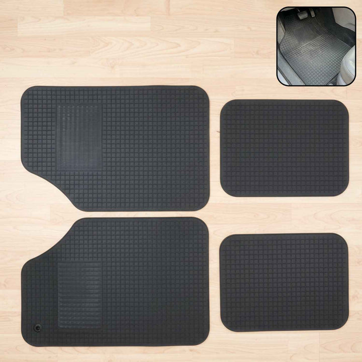 Universal Heavy Duty Car Floor Mat Set (4 Pc Set)