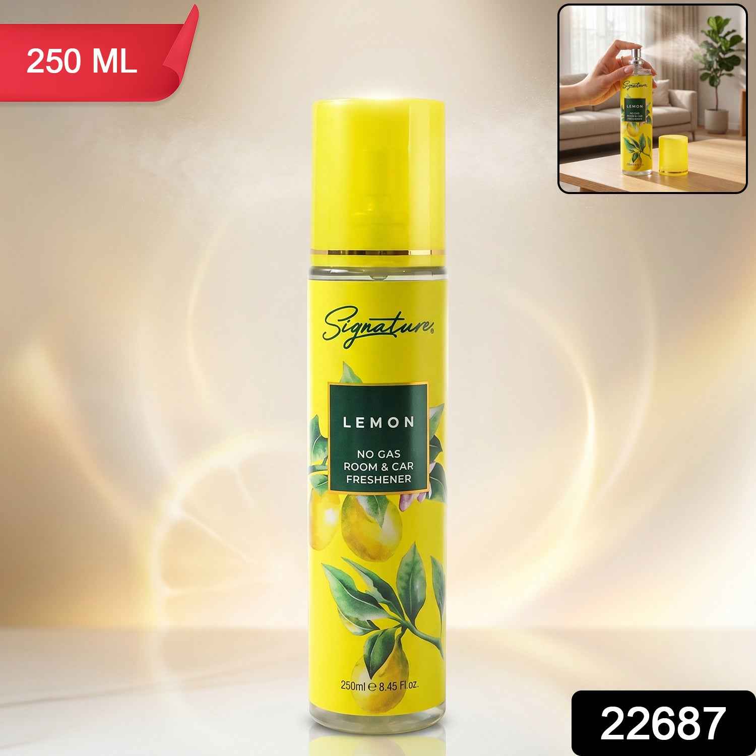Signature Lemon Room Car Freshener Spray 250 Ml