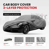 Audi e-tron GT Car Body Cover Waterproof, Scratch Proof with Cotton Lining, Mirror & Antenna Pockets