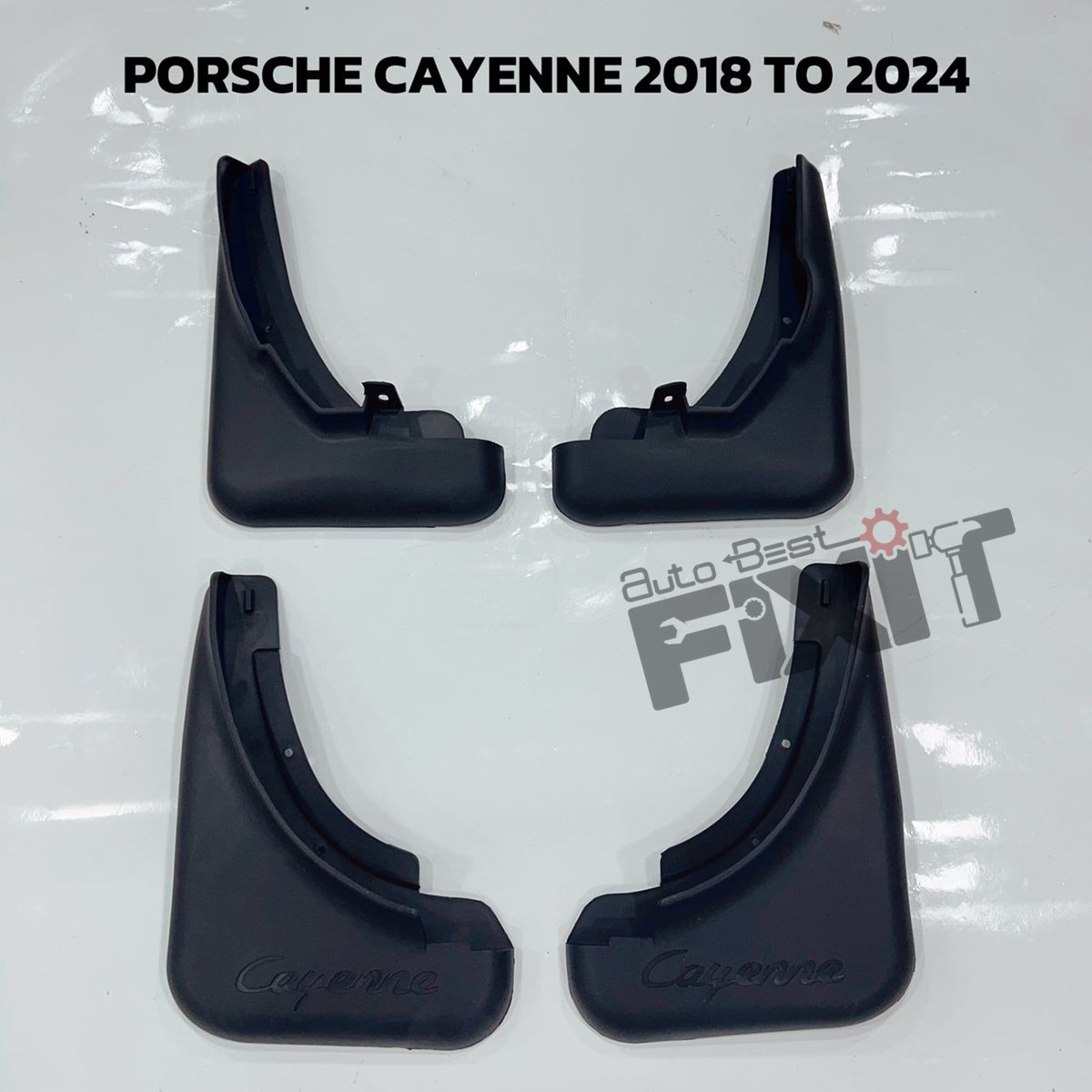 Xclusive Motion Porsche Cayenne 2017-2024 Mudflaps – Custom Fit Splash Guards, Set of 4 | Xclusive Motion Compatible with PORSCHE CAYENNE (9YA) Vehicle