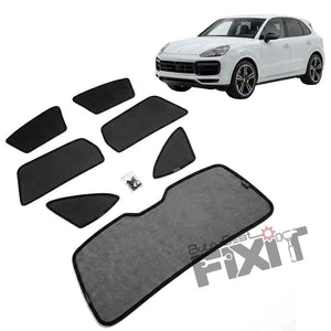 Porsche Cayenne Car Window Curtains (2023-Present) - Custom Fit Sun Shade, UV & Privacy Protection