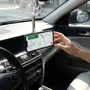 Adjustable Rearview Mirror Car Mobile Phone Holder (1 Pc)