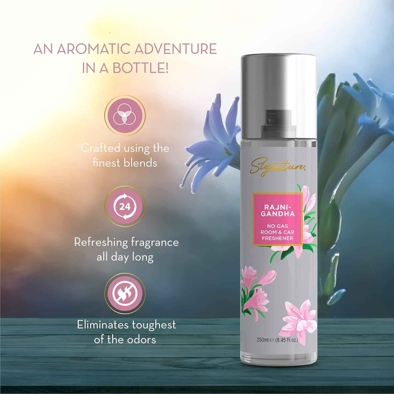 Signature Rajnigandha Room Amp Car Freshener Spray 250 Ml