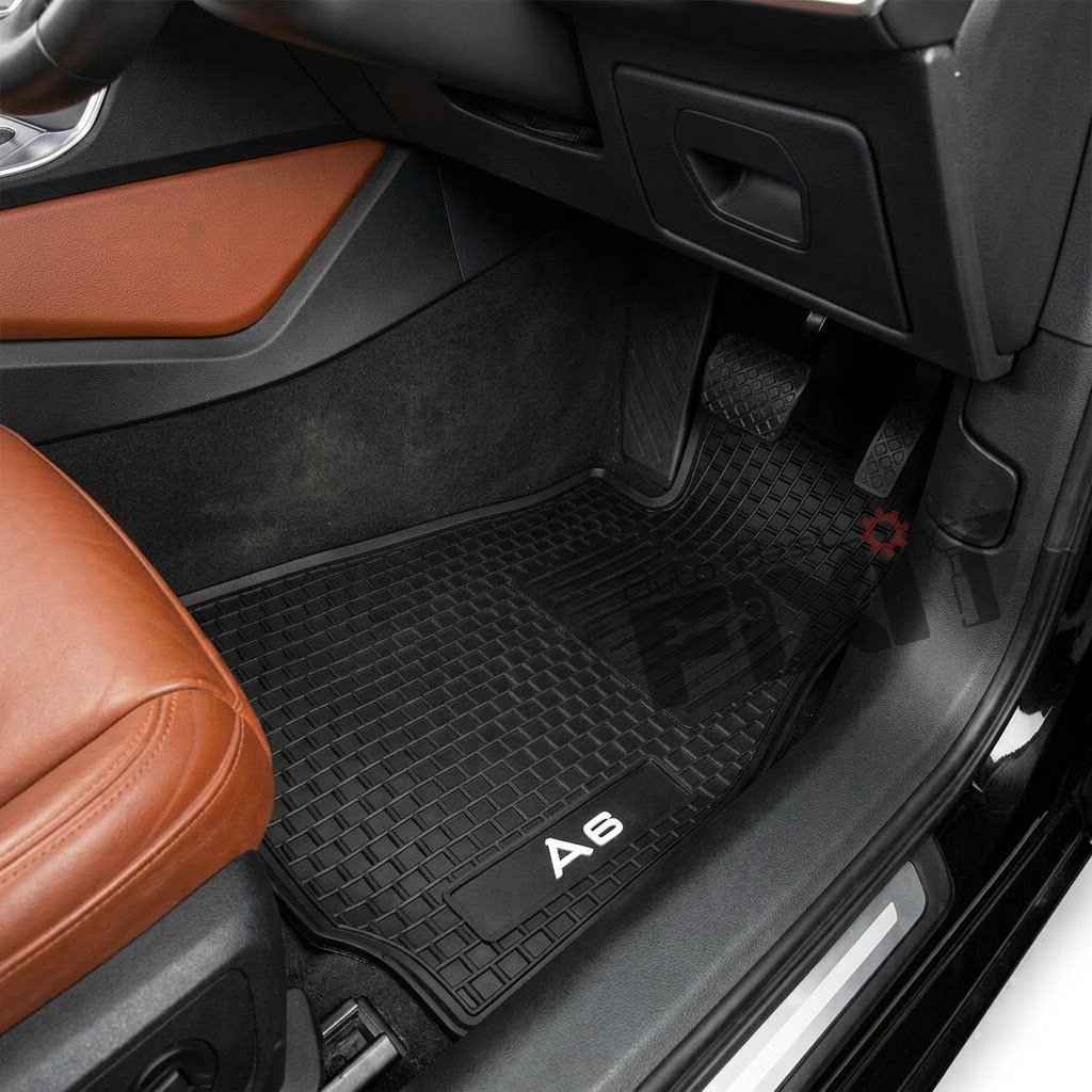 Audi A6 2018-Present Custom Fit Car Floor Mats – Installed Photo