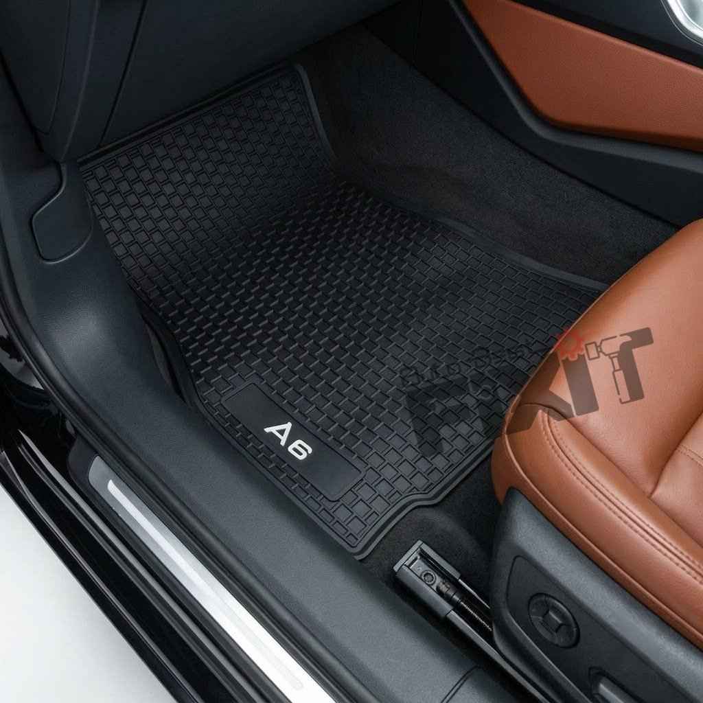 Audi A6 2018-Present Custom Fit Car Floor Mats – Close-Up Detail