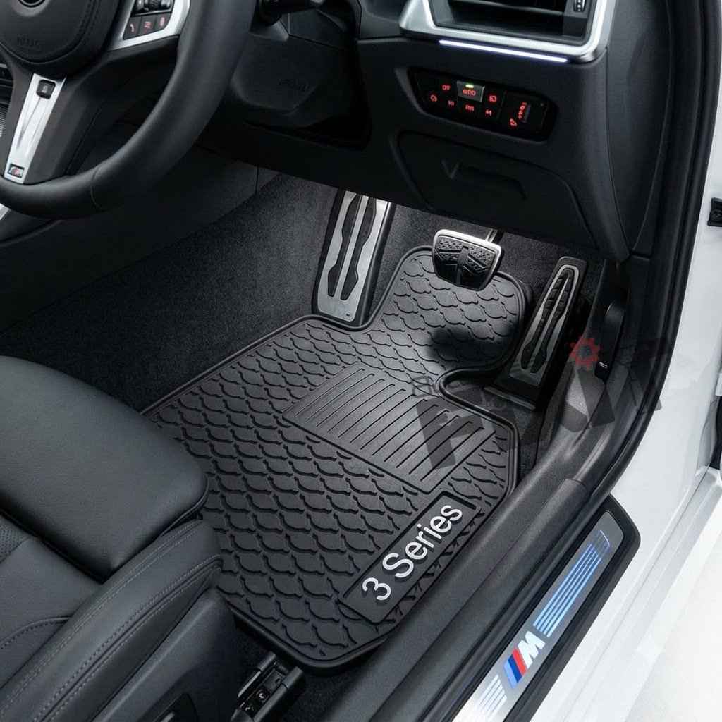 BMW 3 Series 2012-2016 Custom Fit Car Floor Mats – Installed Photo