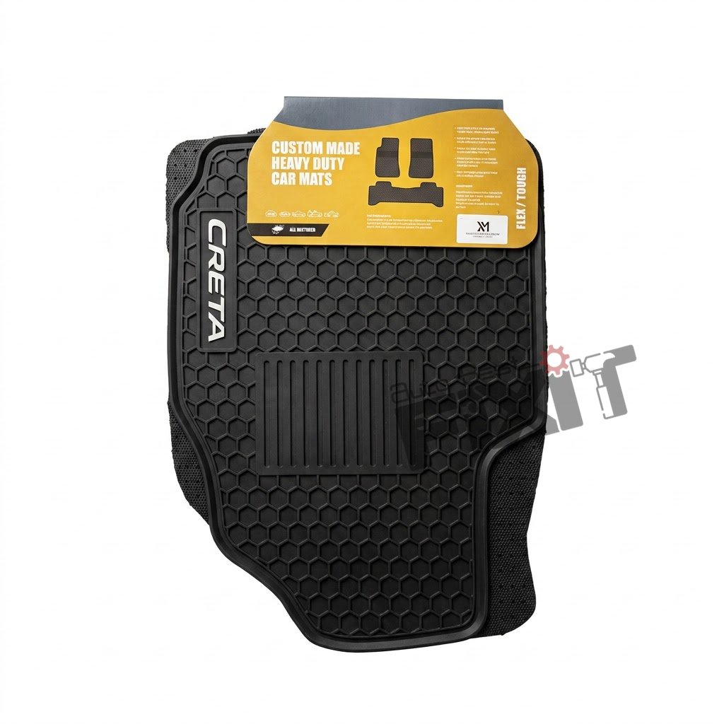 Lite Hyundai Creta (2020-Present) Custom Fit Latex Car Floor Mats – XM Lite | Waterproof & Anti-Skid Compatible with HYUNDAI CRETA (SU2) Vehicle