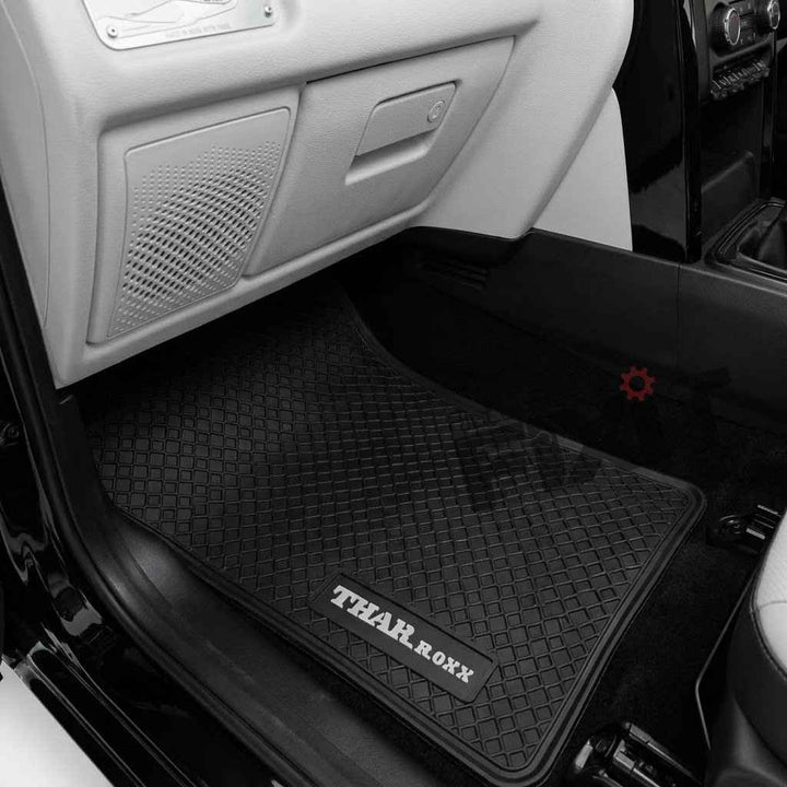 Mahindra Thar Roxx (2024-Present) Custom Fit Latex Car Floor Mats - Lite | Waterproof & Anti-Skid | Lite – Close-Up Detail