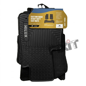 Lite Toyota Hilux (2022-Present) Custom Fit Latex Car Floor Mats – XM Lite | Waterproof & Anti-Skid Compatible with TOYOTA HILUX (AN120) Vehicle