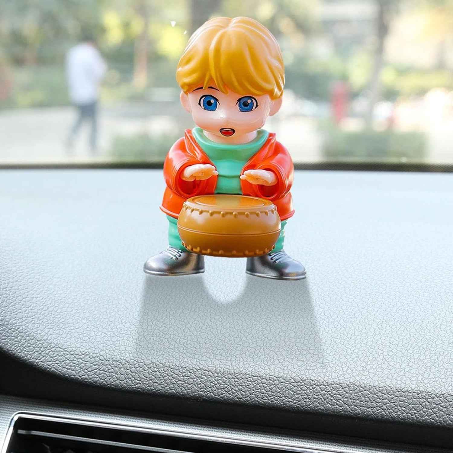 Premium Auto Component for Creative Solar Drummer Car Aromatherapy Solar Powered Car Air Freshener (1 Pc) | OEM Quality | Wukusy 18332_creative_solar_power_aromatherapy