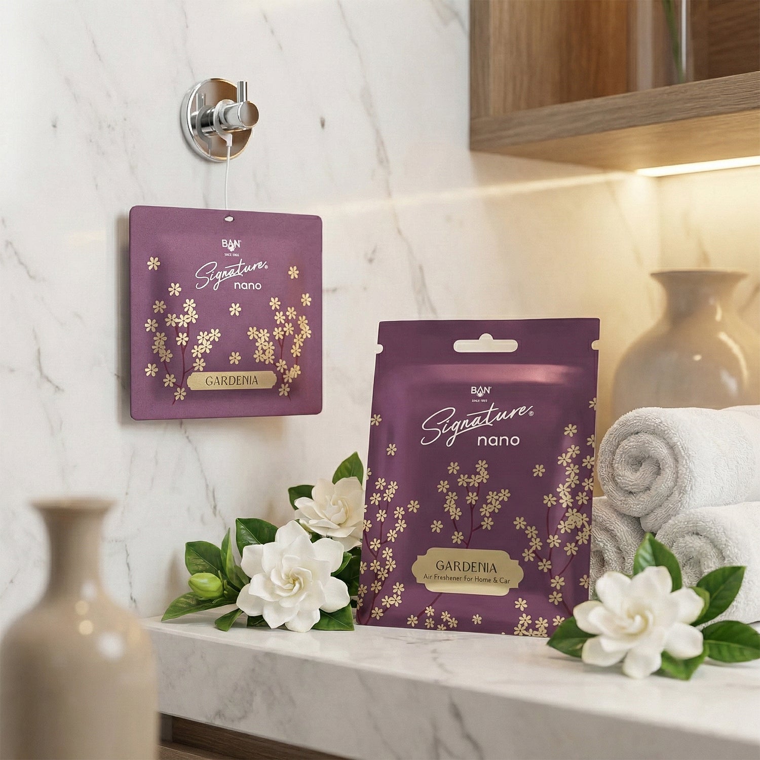 Gardenia Fragrance Hanging Air Freshener Sachet (Mix Fragrance 1 Pc 10g)