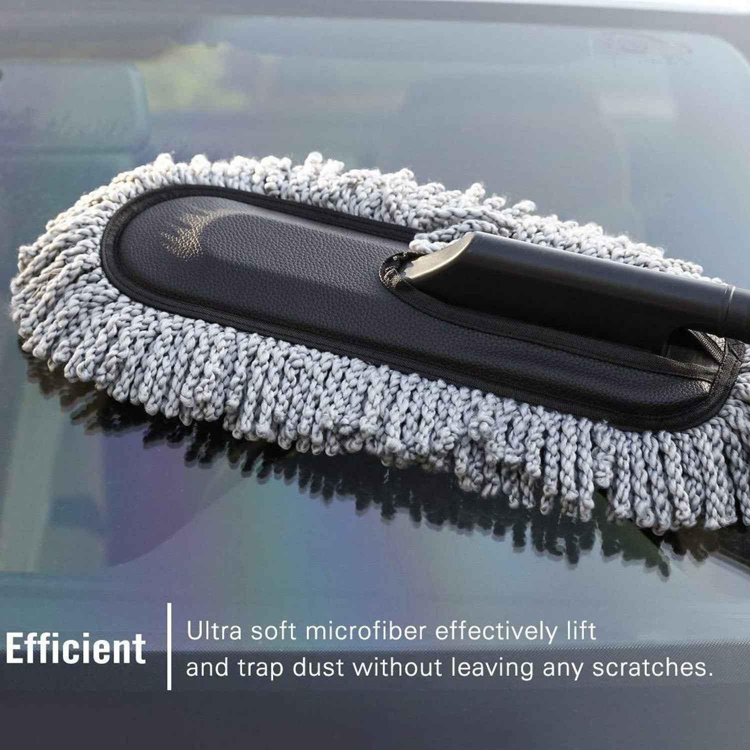 Car Duster Long Retractable soft non-slip handle Multipurpose Microfiber Wash Brush Vehicle Interior And Exterior Cleaning Kit