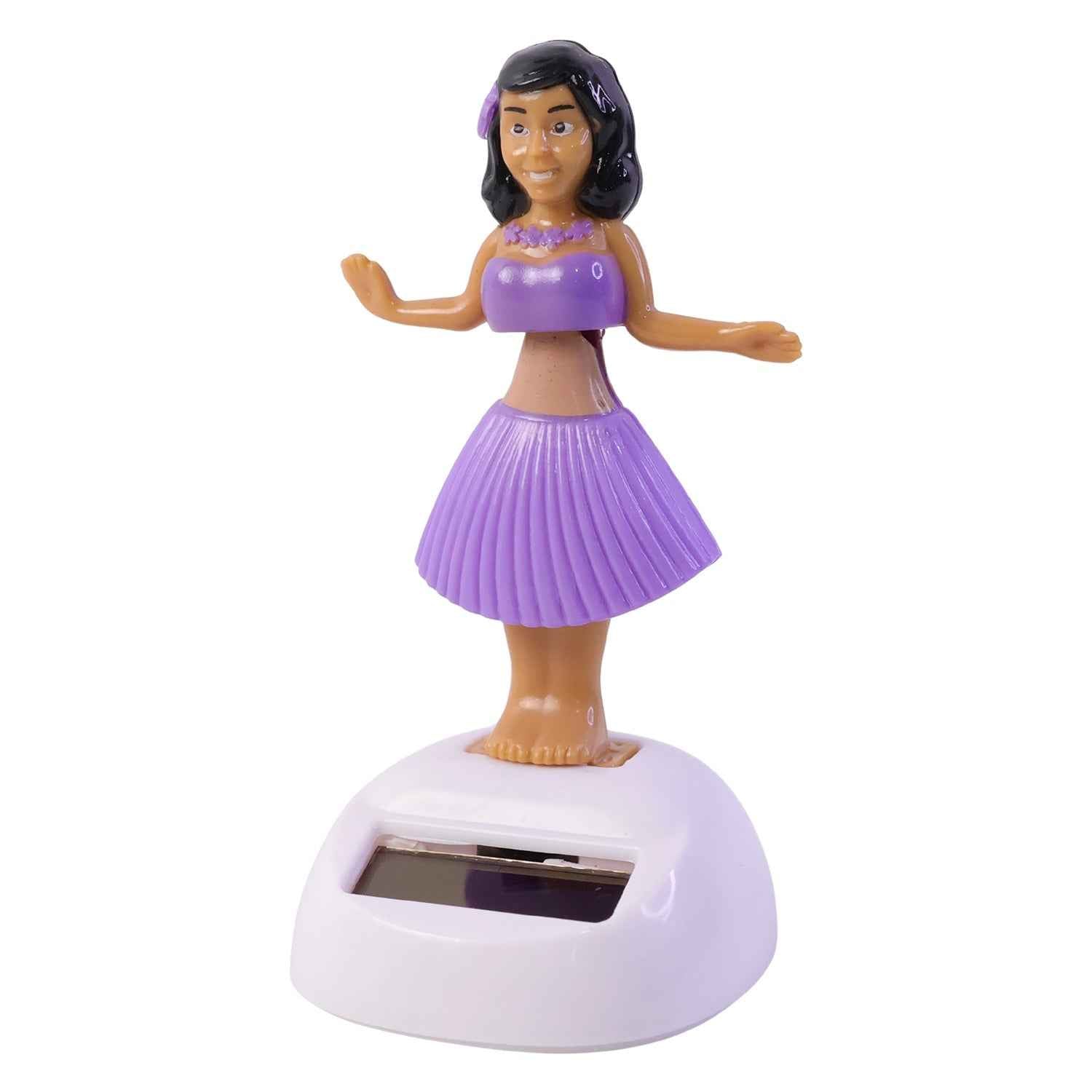 Solar Powered Dancing Hula Doll Bobble Toy For Car Dashboard Decor (1 Pc)