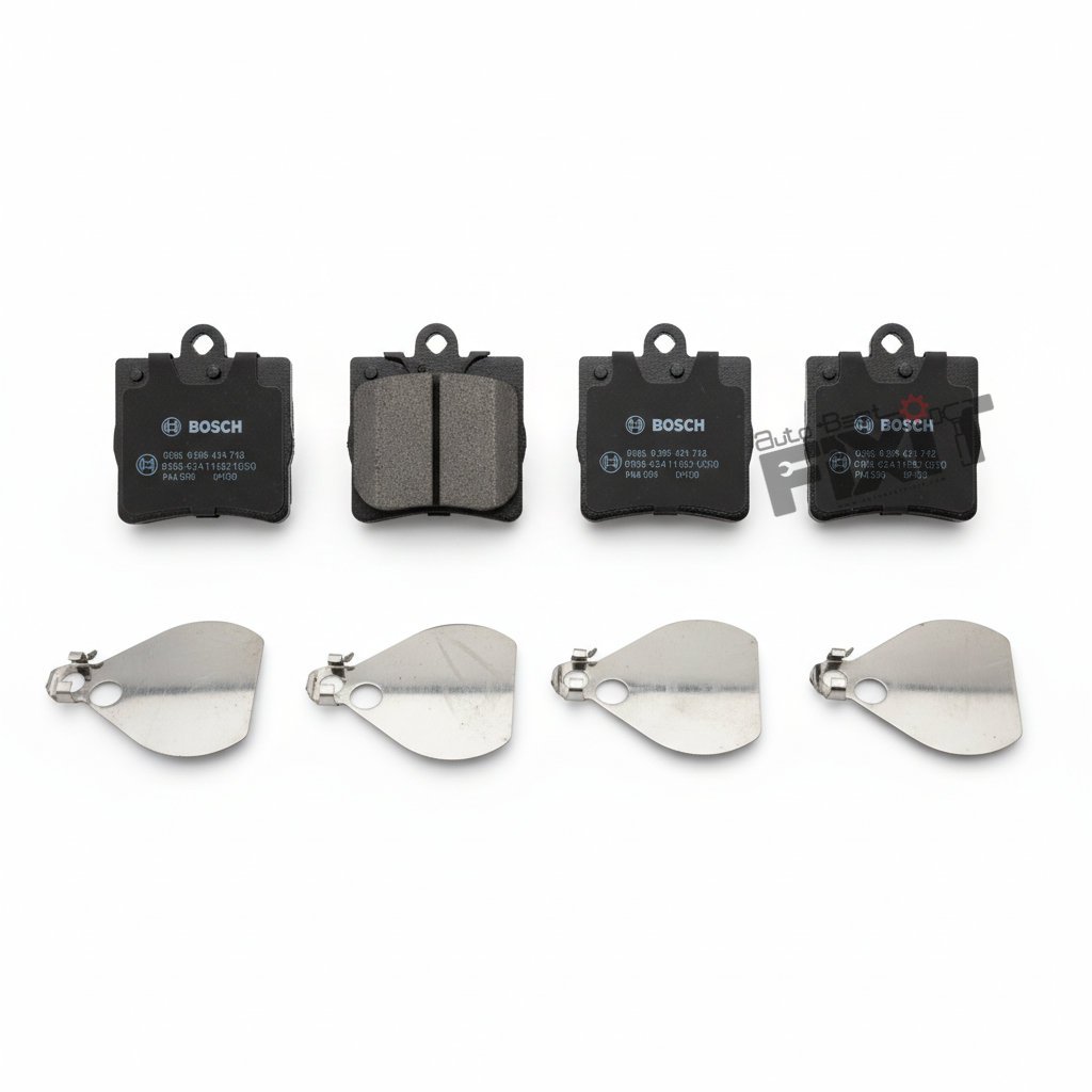 BOSCH REAR BRAKE PAD SET-C-CLASS 2000-2009/SLK (R171) 2004-2012 Compatible with MERCEDES-BENZ C-CLASS (CL203) Vehicle_1