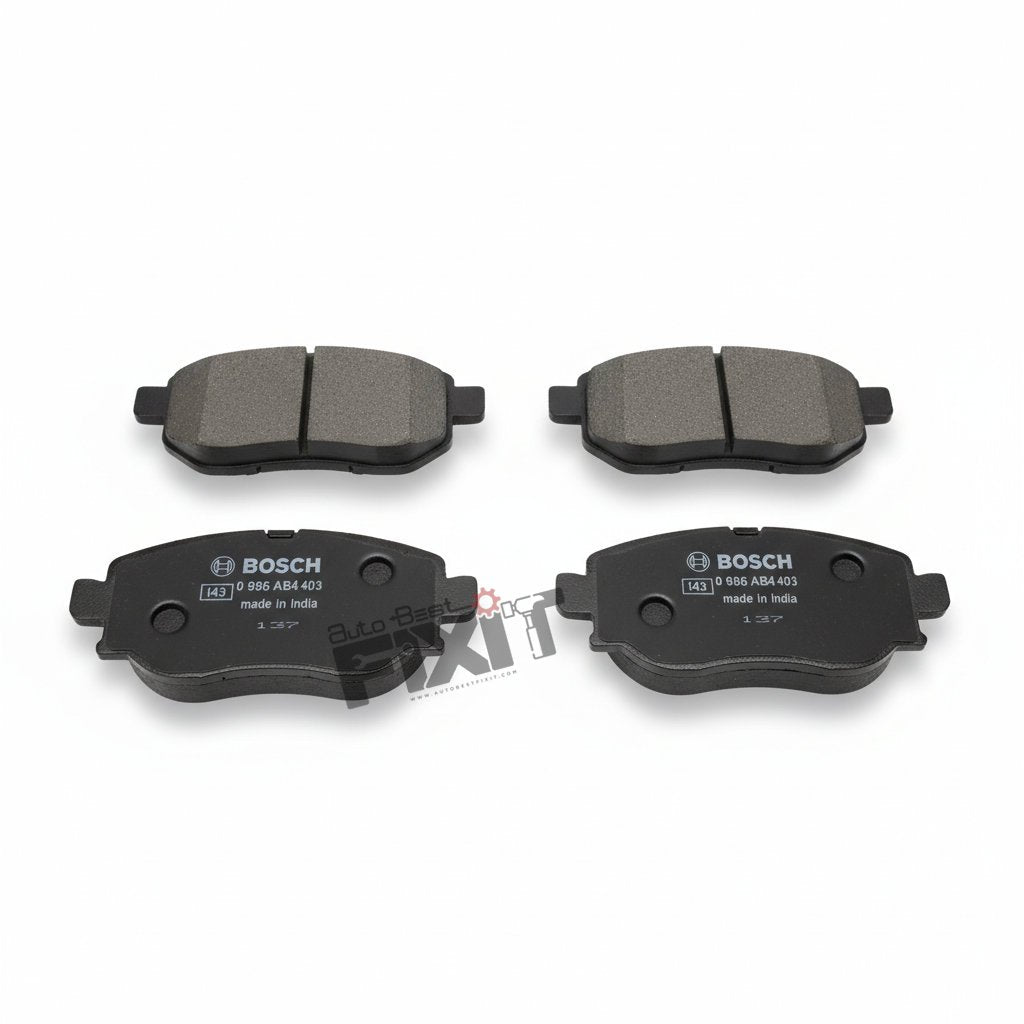BOSCH FRONT BRAKE PAD SET-UNO 1995-2006 Compatible with FIAT UNO Vehicle_1
