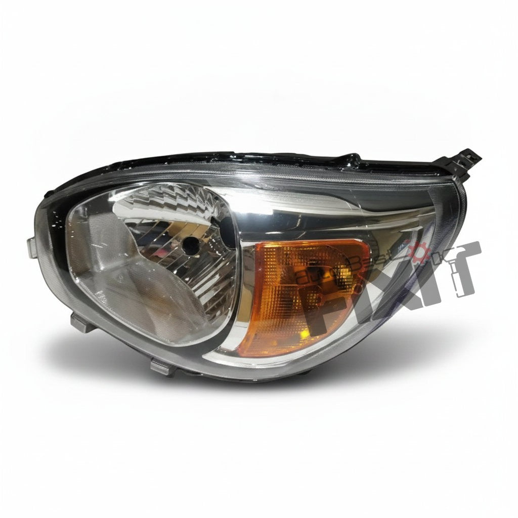 LUMAX HEADLIGHT ASSEMBLY ALT N/M AMBER WITHOUT MTR LH-ALTO 2016-NOW PTL Compatible with MARUTI ALTO 800 Vehicle
