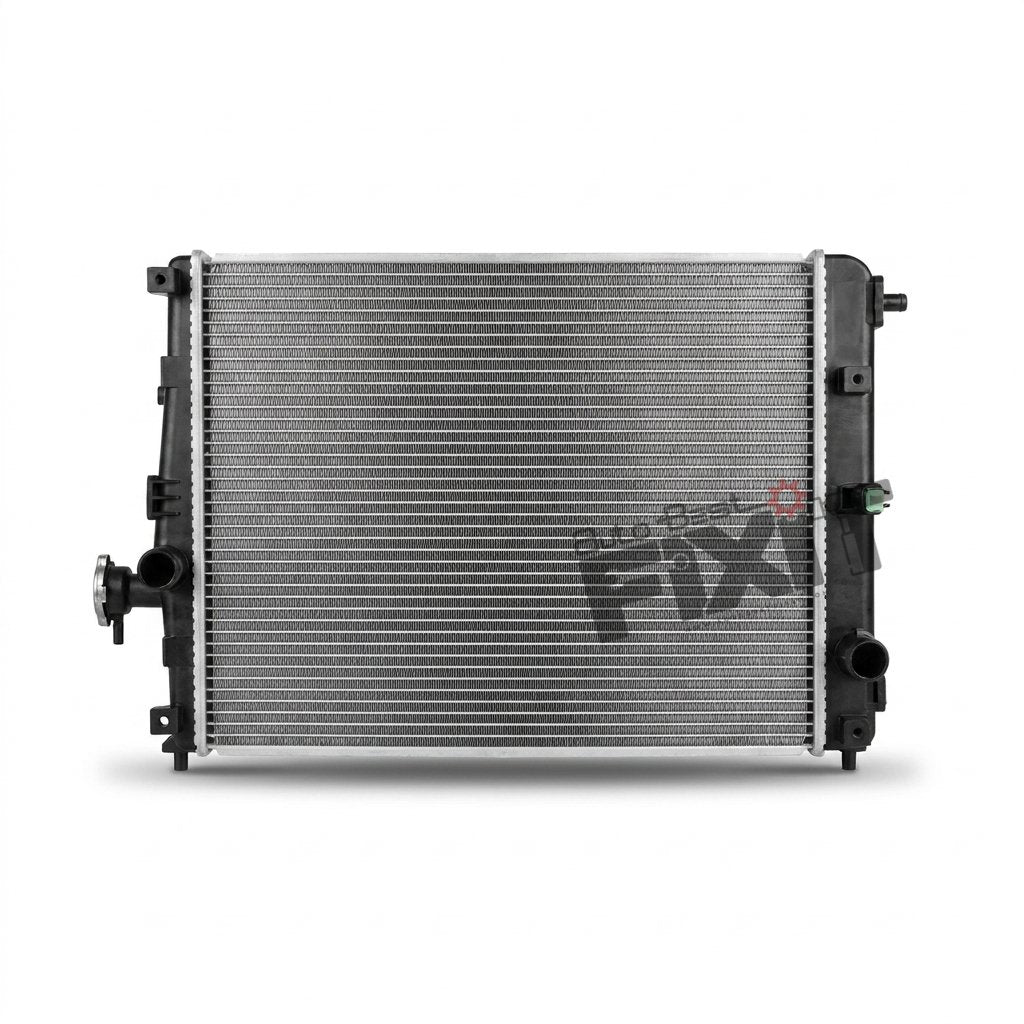 High-performance radiator assy | maruti alto k10 3rd gen (2022 replacement for 2023) Petrol showing heavy-duty connector pins and clean unit housing assembly.
