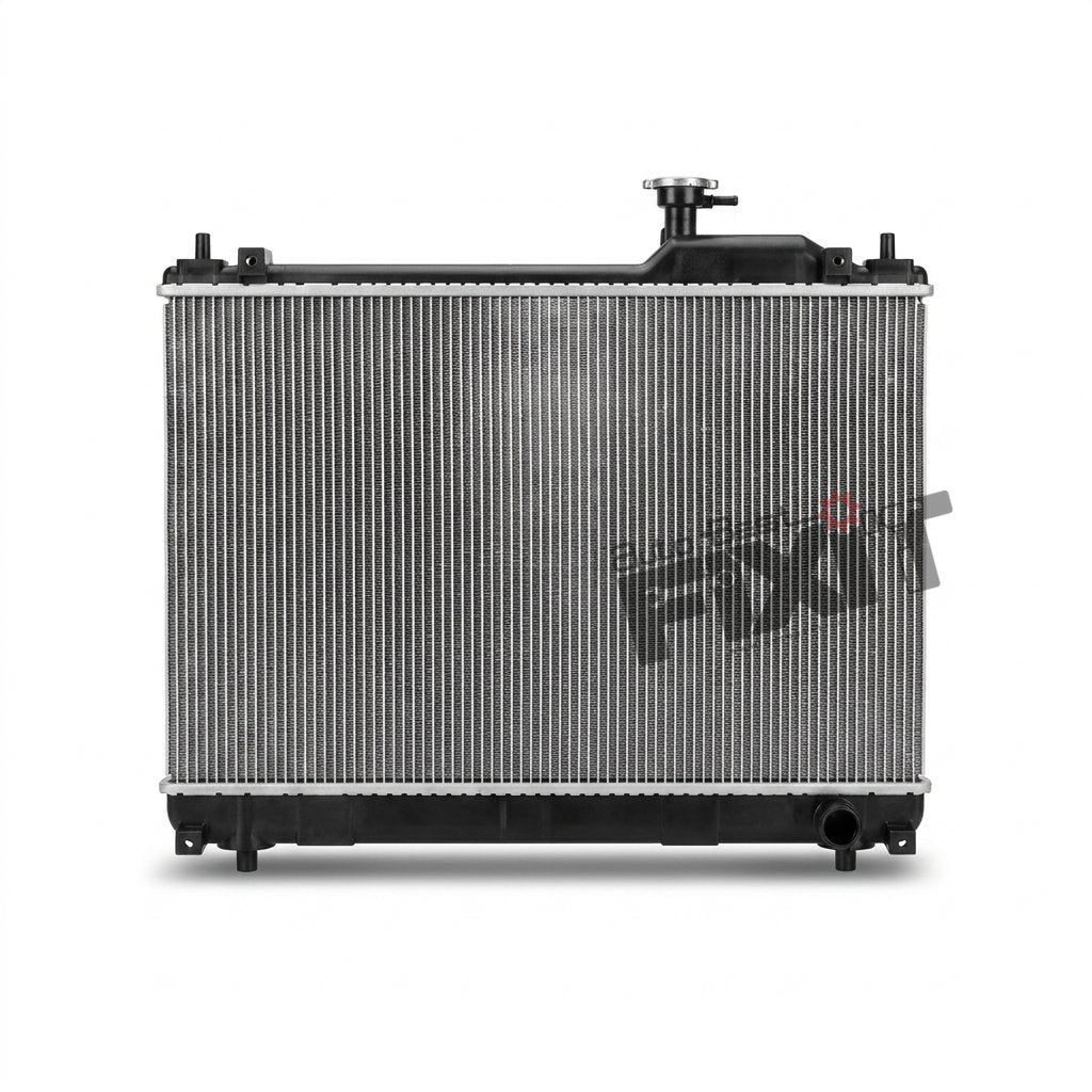 High-performance ertiga petrol mt radiator | maruti ertiga 2nd gen (2018 replacement for 2022), Xl6 1st Gen (2019-2022) Petrol showing heavy-duty connector pins and clean unit housing assembly.