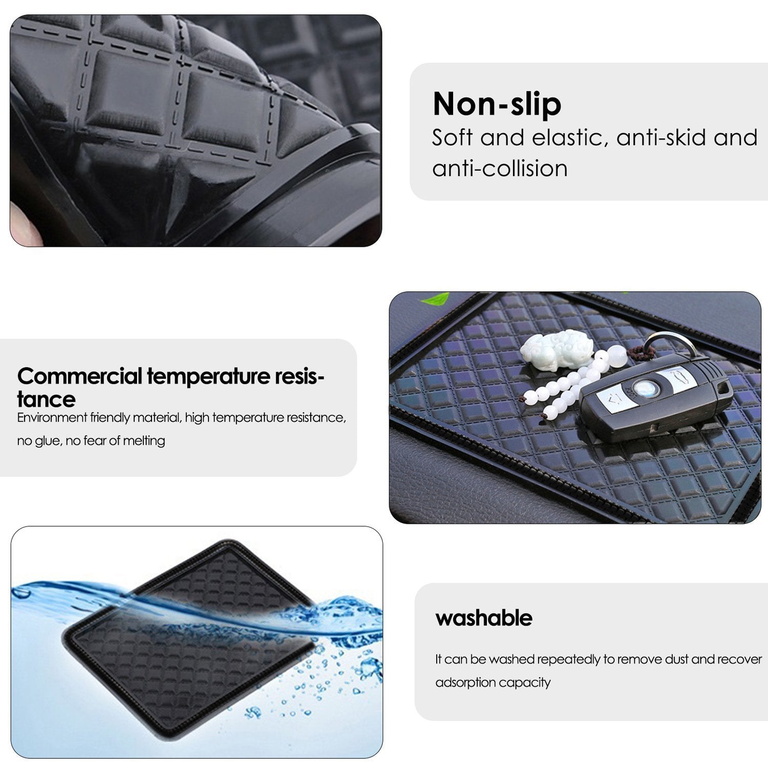 Universal Anti Skidgrass Vinyl Mat Pad (1Pc)