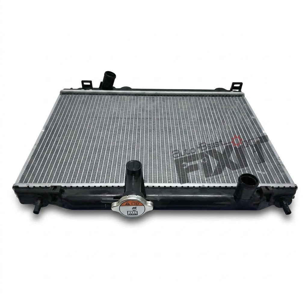 High-performance verna radiator assy diesel | hyundai verna 3rd gen (2006 replacement for 2010) Diesel showing heavy-duty connector pins and clean unit housing assembly.