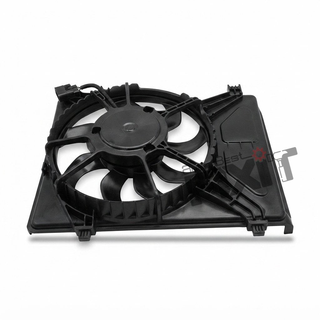 HANON KAPPA FAN & SHROUD (140W) | HYUNDAI I10 1ST GEN (2008-2010), I10 1ST GEN F/L (2010-2013) PTL Compatible with HYUNDAI I10 Vehicle_1