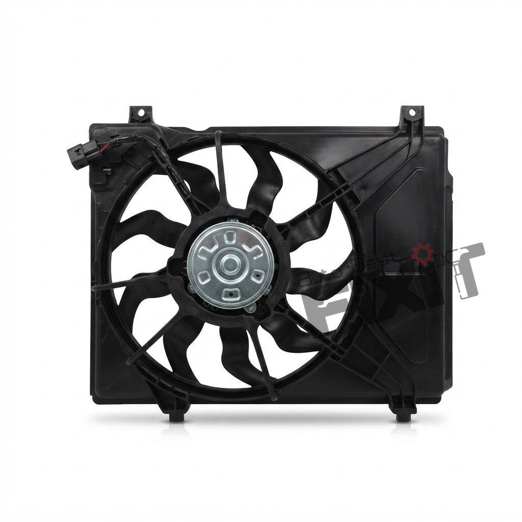 HANON KAPPA FAN & SHROUD (140W) | HYUNDAI I10 1ST GEN (2008-2010), I10 1ST GEN F/L (2010-2013) PTL Compatible with HYUNDAI I10 Vehicle_3