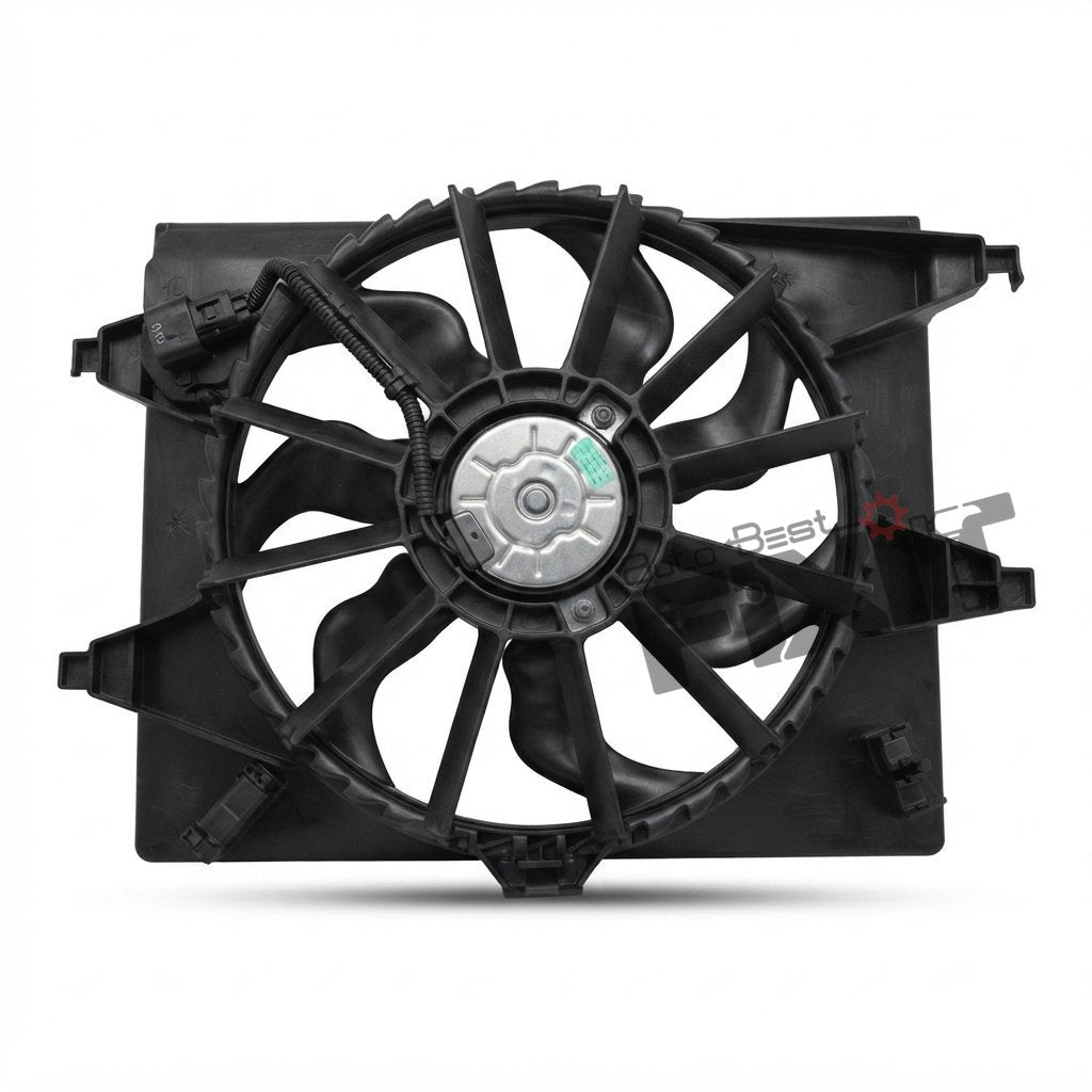 HANON GRAND I10 FAN &SHROUD PET | HYUNDAI GRAND I10 (2013-2016), GRAND I10 F/L (2016-2021), XCENT (2013-2016), XCENT F/L (2016-2020) DSL/PTL Compatible with HYUNDAI GRAND I10 Vehicle_2