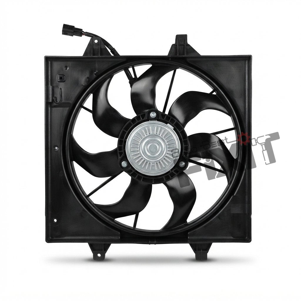 HANON FAN & SHROUD ASSY U2 | HYUNDAI AURA 1ST GEN (2020-2023), GRAND I10 NIOS (2019-2022) DSL Compatible with HYUNDAI AURA Vehicle_1
