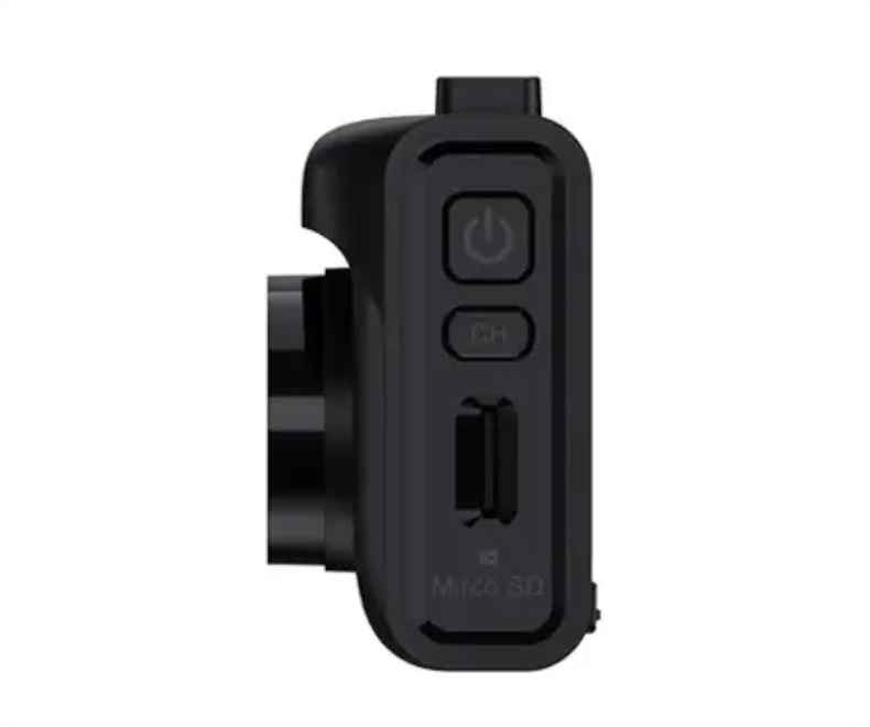 QUBO 2.7K Front and Rear Dash Cam mounted behind a car windscreen
