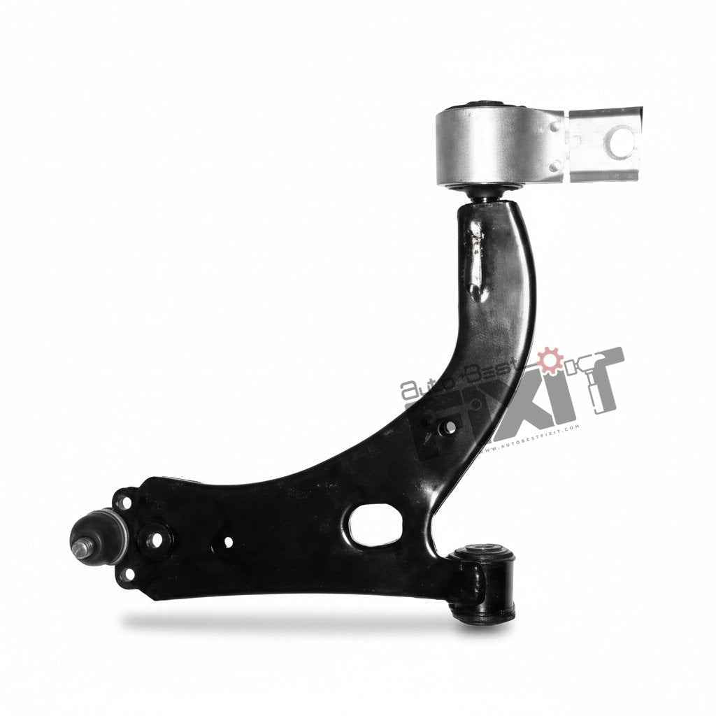 High-performance arm assy frt susp lh replacement for Fiesta 1st Gen 2005-2011 / Fusion 2004-2010 showing heavy-duty connector pins and clean unit housing assembly.