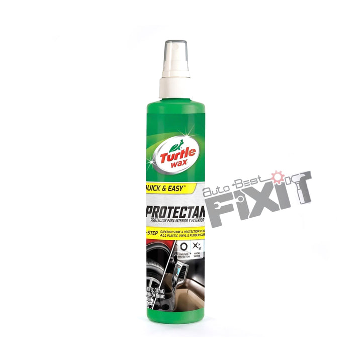 Turtle Wax Quick & Easy Inside & Out Protectant 307 ml | Trim Restorer & Protectant for Faded Plastic and Rubber