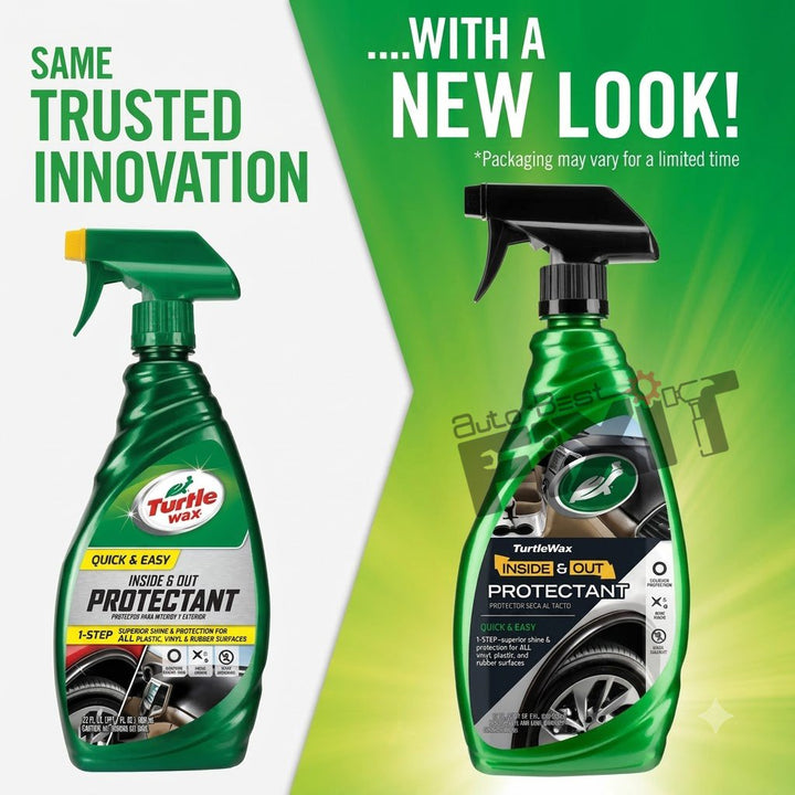 Turtle Wax Quick & Easy Inside & Out Protectant 680 ml | Trim Restorer & Protectant for Faded Plastic and Rubber