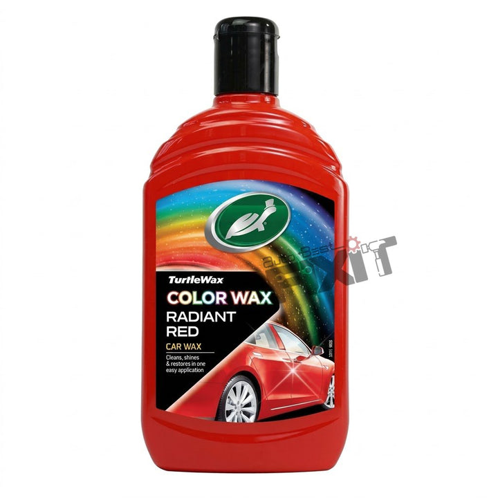 Turtle Wax Color Magic Radiant Red Car Wax 500 ml | Colour Car Wax to Hide Swirls & Restore Paint Shine