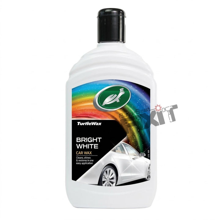 Turtle Wax Color Magic Bright White Car Wax 500 ml | Colour Car Wax to Hide Swirls & Restore Paint Shine