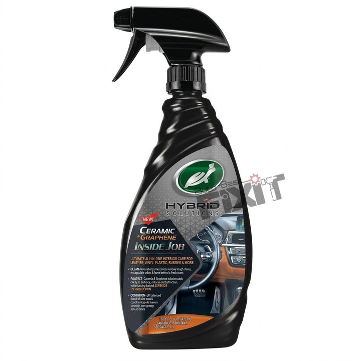 Turtle Wax Hybrid Solutions Ceramic + Graphene Inside Job Interior Cleaner 473 ml | Car Interior Cleaner for Dashboard, Plastic & Upholstery