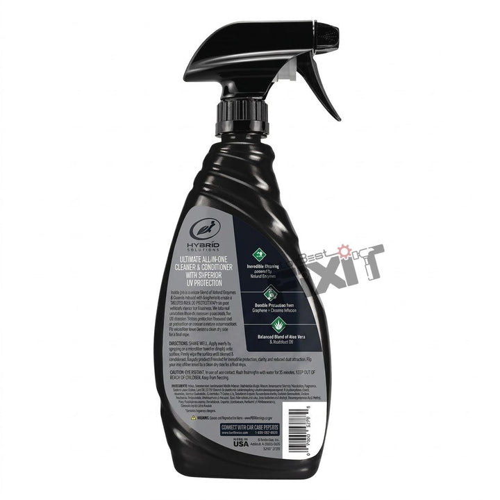 Turtle Wax Hybrid Solutions Ceramic + Graphene Inside Job Interior Cleaner 473 ml | Car Interior Cleaner for Dashboard, Plastic & Upholstery