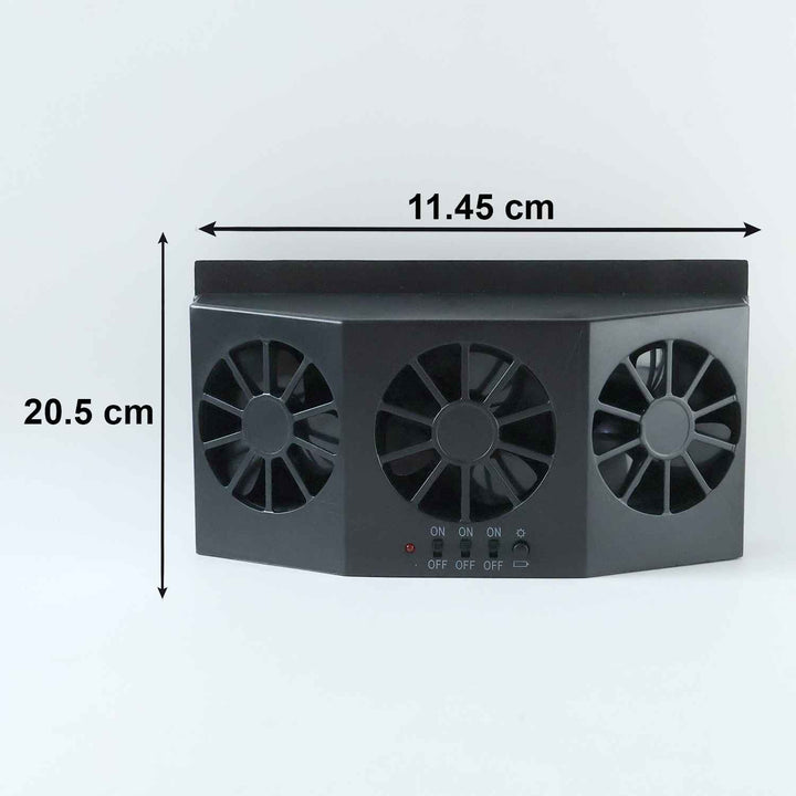 Solar Powered Car Window Ventilation Fan (1 Pc)