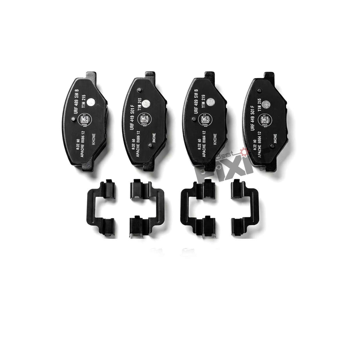 Volkswagen Polo, Ameo & Cross Polo / Skoda Rapid Front Brake Pads Set | 2009–2022 | VAG Genuine