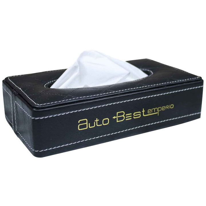 Premium Leather Car Tissue Box/Napkin Box Holder/Car Tissue Paper Holder with Tissue Paper/Compatible with All Cars