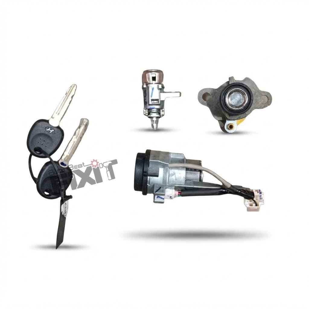 Hyundai Xcent KEY & CYLINDER SET-LOCK-XCENT 2013-2016 Diesel | 2013-2016 | MOBIS (HYUNDAI, KIA)