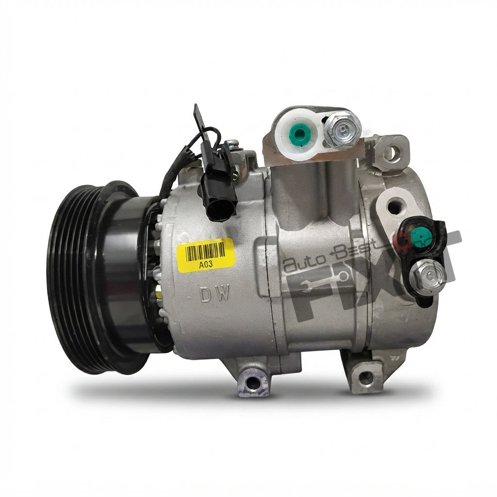MOBIS (HYUNDAI, KIA) COMPRESSOR ASSY-I20 1ST GEN 2008-2014/VERNA FLUIDIC 4TH GEN 2011-2014 Compatible Vehicle